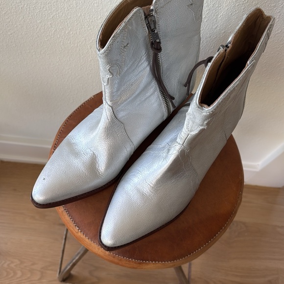 Free People New Frontier Western Boots Color Silver US 9.5/ EU 39.5 - Picture 6 of 10